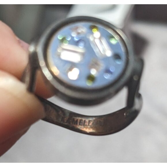 Spooky Gothic Kameleon Sterling Silver Ring with Removeable/Interchangeable Ston - Picture 8 of 16